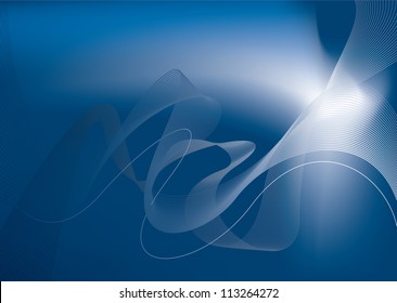 Abstract blue template background with copy space