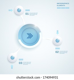 Abstract blue template for business and infographic