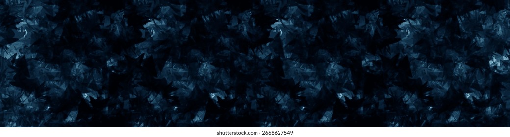 abstrakter blauer strukturierter Hintergrund. nahtloses Muster. marineblaue Tapete. Abstrakte Eisstruktur. 

Dunkelblaue geometrische Formen. Dark Ocean Illustration
