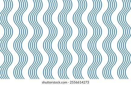 abstract blue thin line smooth wave pattern can be used background.