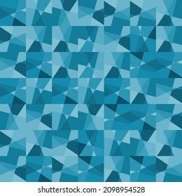 Abstract blue tile background, navy blue ornament tile pattern.