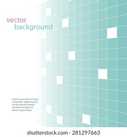Abstract blue tiles background. Business concept vector background