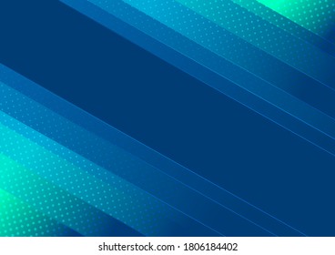 Abstract blue tone diagonal background. Modern style with dot decoration. You can use for ad, poster, template, business presentation. Vector illustration