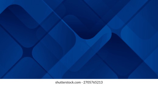 Fondo transparente azul Abstractas con líneas geométricas brillantes. Diseño moderno de forma cuadrada degradada azul. Arte simple