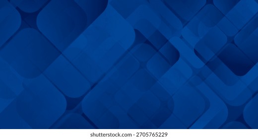 Abstract blue transparant background with glowing geometric lines. Modern blue gradient square shape design. Simple art good nice illustrations vector paper