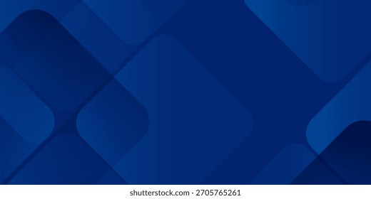 Abstract blue transparant background with glowing geometric lines. Modern blue gradient square shape design. Simple