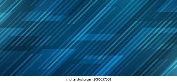 Abstract blue transparent line background