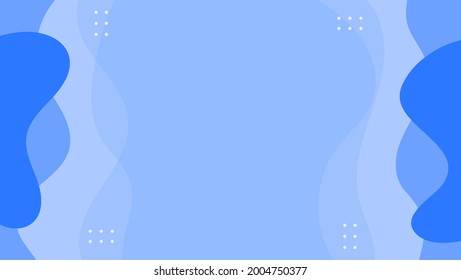 Abstract Blue Transparent Liquid Shapes Background. Can Be Used For Banner Frame Or Presentation.