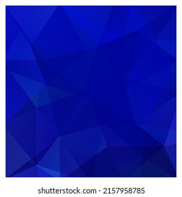 Abstract Blue Triangle Background, Vector Illustration