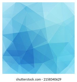 Abstract blue triangle background, vector illustration