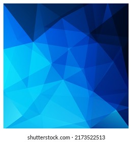 Abstract blue triangle background, vector illustration