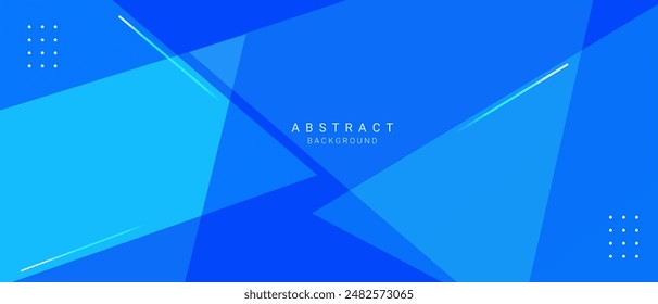 abstracto triángulo azul líneas cruzadas efecto fondo Vector