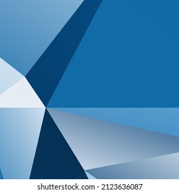 Abstract Blue Triangle Geometric Background, Vector Illustration.
Mosaic of simple shapes in blue white gradient.