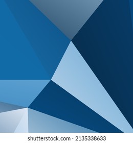 Abstract Blue Triangle Geometric Background, Vector Illustration.
Mosaic of simple shapes in blue white gradient.