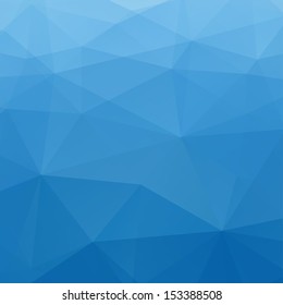 Abstract Blue Triangle Geometrical Background, Vector Illustration EPS10