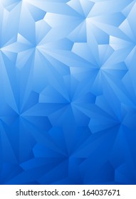 Abstract Blue Triangle Geometrical Background, Vector Illustration