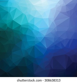 Abstract blue triangle geometrical background
