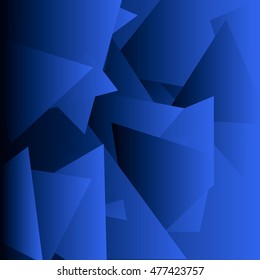 Abstract blue triangle geometrical background