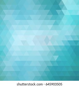 Abstract blue triangle Geometrical background, vector illustration
