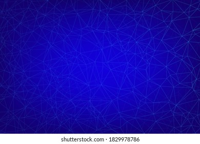 abstract blue triangle geometry background or wallpaper backdrop, website banner.