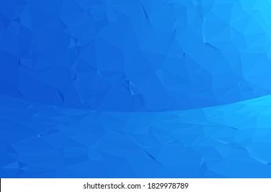 abstract blue triangle geometry background or wallpaper backdrop, website banner.