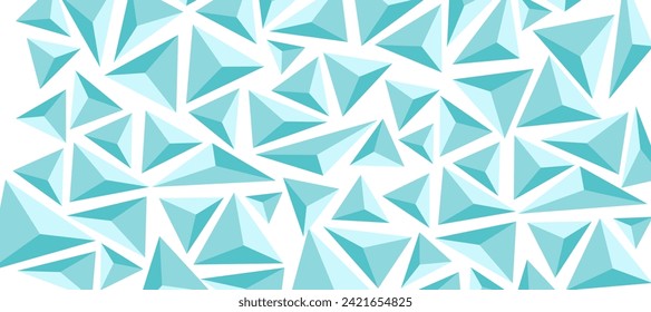 abstract blue triangle low poly decorative design background