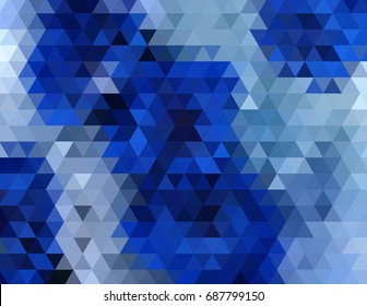 Abstract blue triangle modern template for business or presentation technology, vector illustration