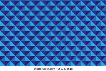 Abstract blue triangle mosaic grid background.
vector design for background