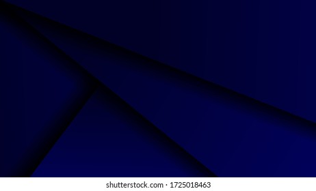 Abstraktes blaues Dreieck überschneidet sich mit Text auf dunklem Leerraum Design moderne Luxus futuristische Hintergrund Vektor Illustration.