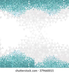 Abstract blue Triangle pattern. Geometric abstract texture. Vector background.