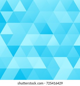 Abstract blue triangle pattern vector background