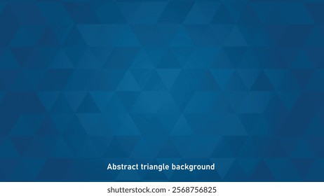 Abstract blue triangle seamless pattern background