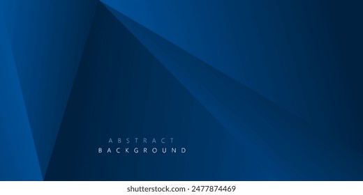 Fondo de Vector de forma triangular azul Abstractas para concepto corporativo, Plantilla, póster, folleto, Sitio web, diseño de volante. Ilustración vectorial	