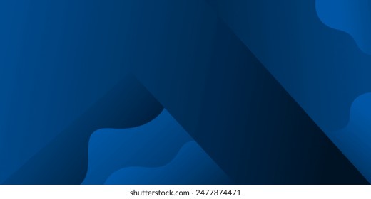 Fondo de Vector de forma triangular azul Abstractas para concepto corporativo, Plantilla, póster, folleto, Sitio web, diseño de volante. Ilustración vectorial	