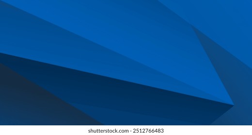 Abstract Blue triangle shape vector background for corporate concept, template, poster, brochure, website, flyer design. Vector illustration