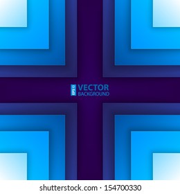 Abstract blue triangle shapes background. RGB EPS 10 vector illustration