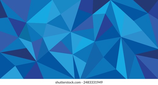 Fondo de Formas de triángulo azul Abstractas