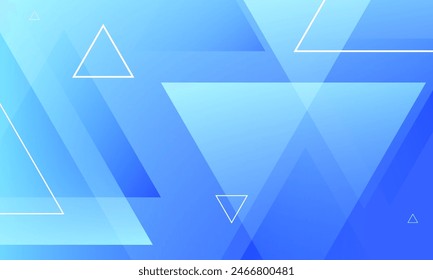 Abstrakte blaue Dreiecke Hintergrund. Vektorillustration