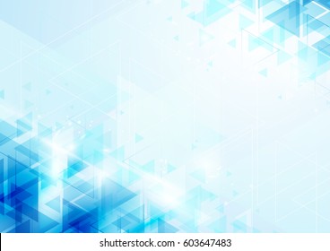 Abstract blue triangles on soft background - Powered by Shutterstock - Get 15% off with code: PIKWIZARD15