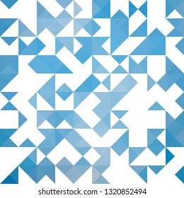 
Abstract blue triangles vector background