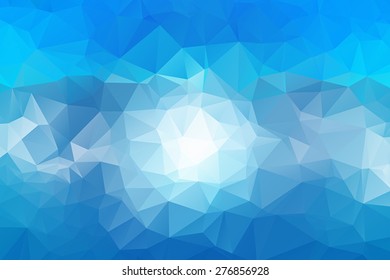 Abstract Blue Triangular Background 4