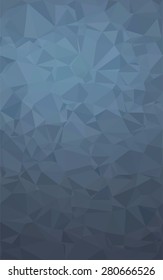 Abstract blue triangular low poly style vector background,Vector illustration