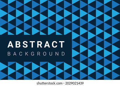 abstract blue triganle pattern background vector