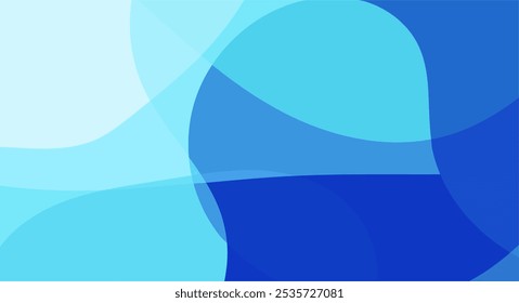 Abstract blue and turquoise background with overlapping shapes.