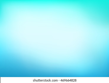 Abstract Blue Turquoise Blurred Vector Background