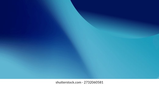 Fundo de gradiente azul e turquesa abstrato com uma linha curva suave.