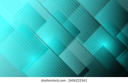 abstract blue turquoise square tiles stripes lines textures pattern with neon light background