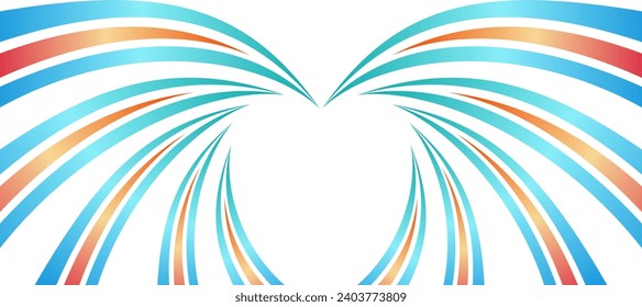 plantilla de fondo de gradiente de espiral de twirl azul abstracto