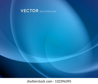 abstract blue vector background with blending colors, blur lines and gradient