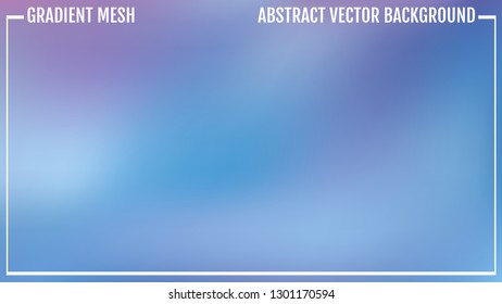 Abstract blue vector background, color mesh gradient, wallpaper for you project. Natural bright color